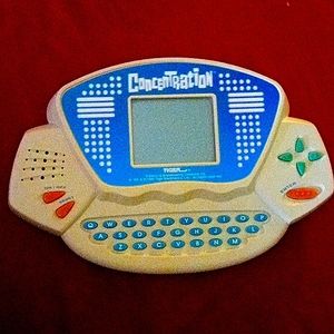 Electronic handheld concentration game.